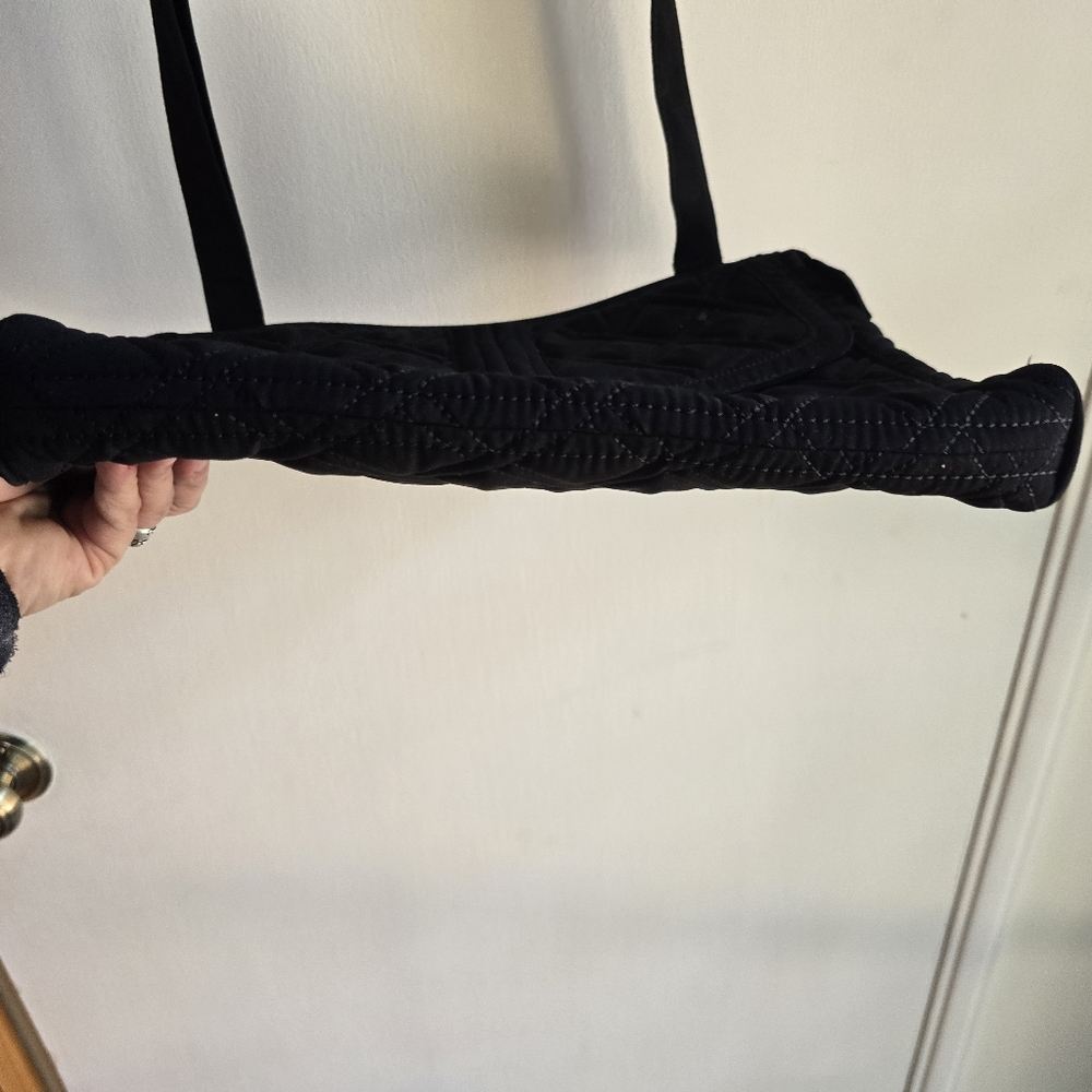 Vera Bradley Black Quilted Shoulder Bag - Picture 3 of 6